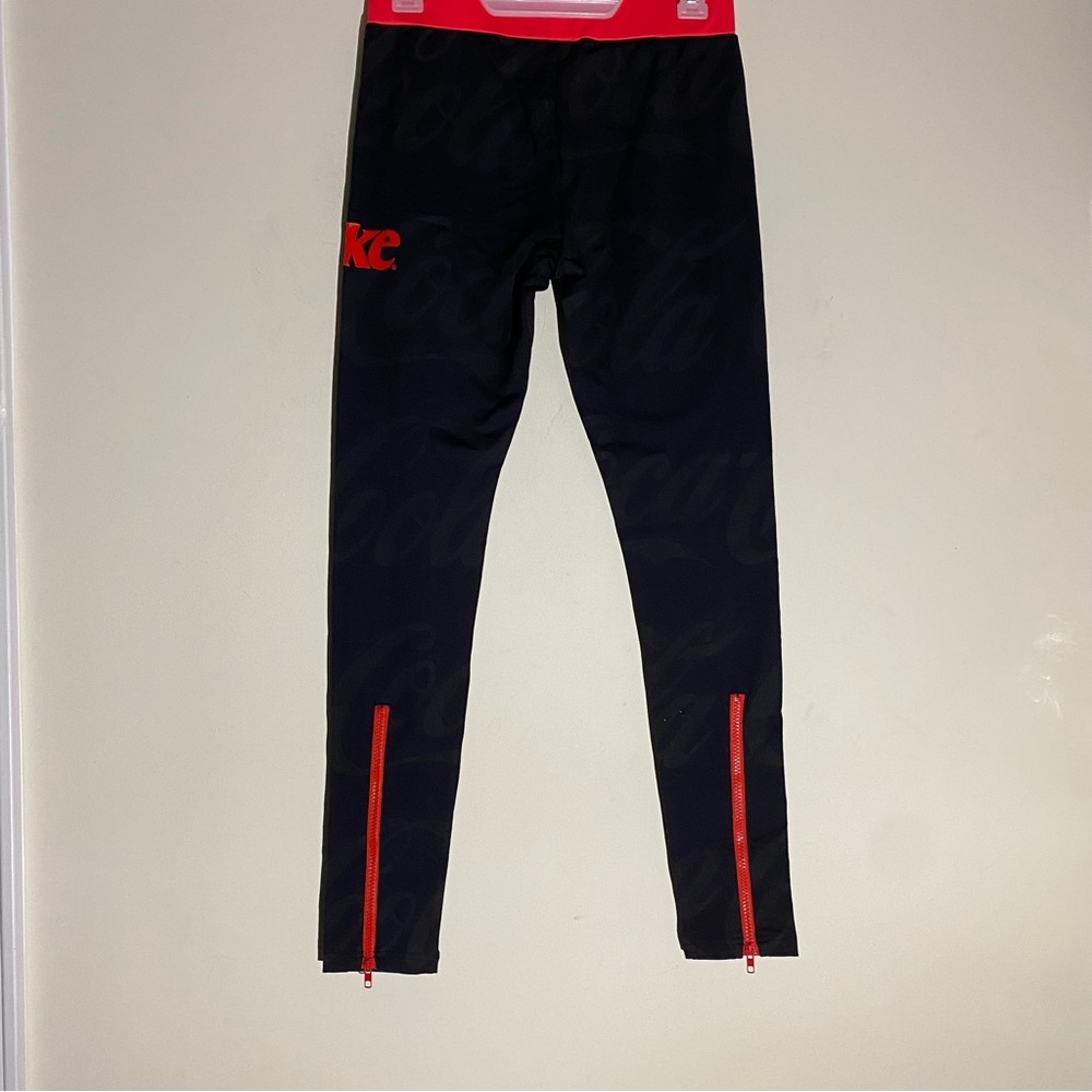Black Coca Cola Red Logo Leggings